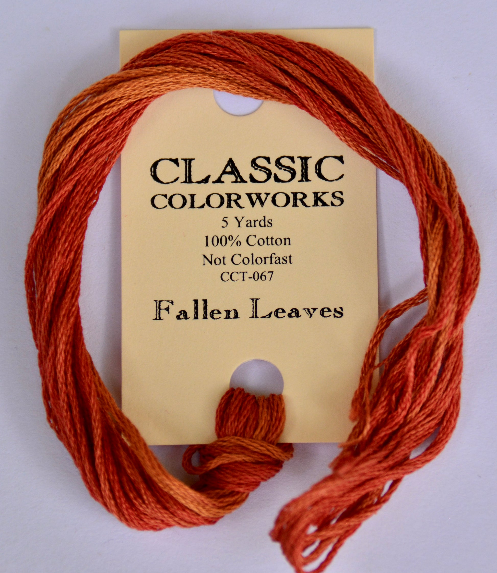 Fallen Leaves Classic Colorworks 6-Strand Hand-Dyed Embroidery Floss ...