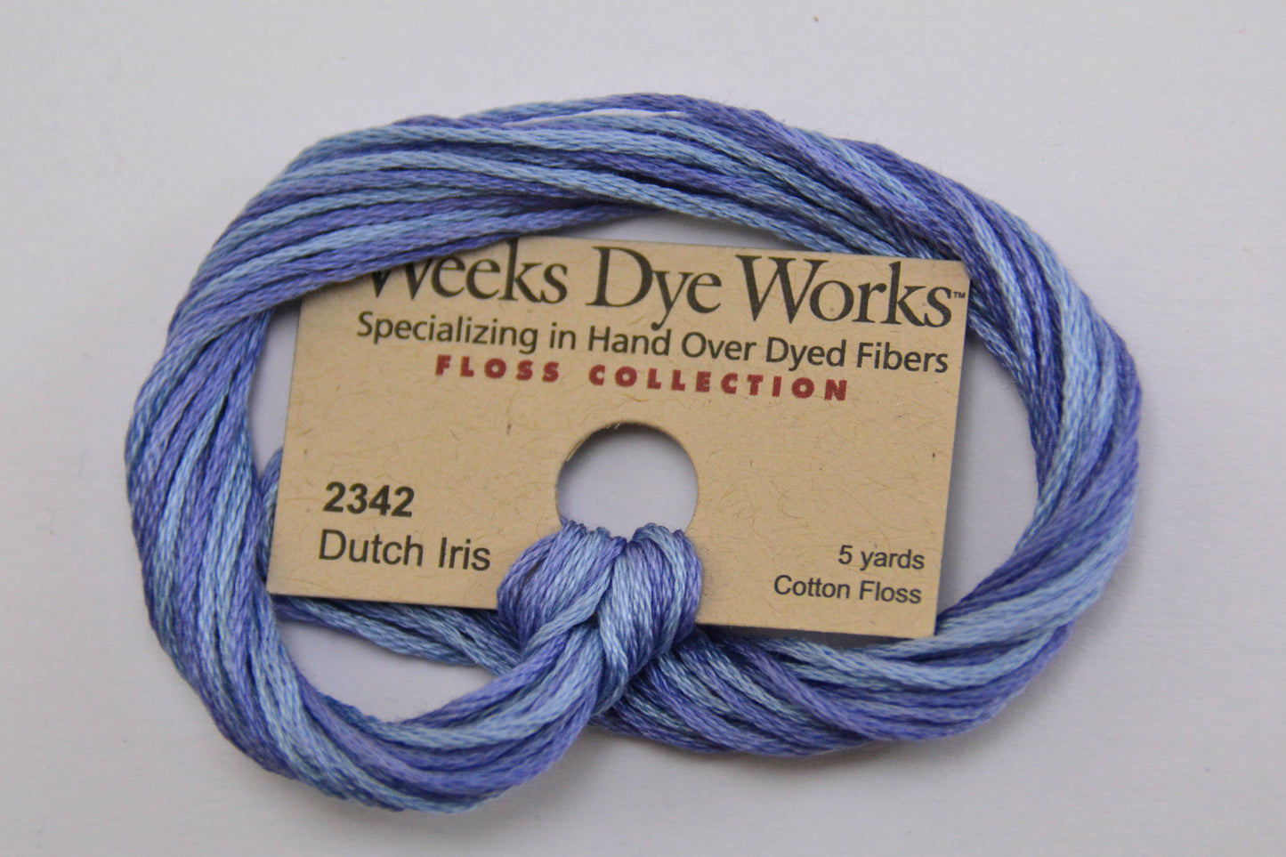 Dutch Iris 2342 Weeks Dye Works 6-Strand Hand-Dyed Embroidery Floss