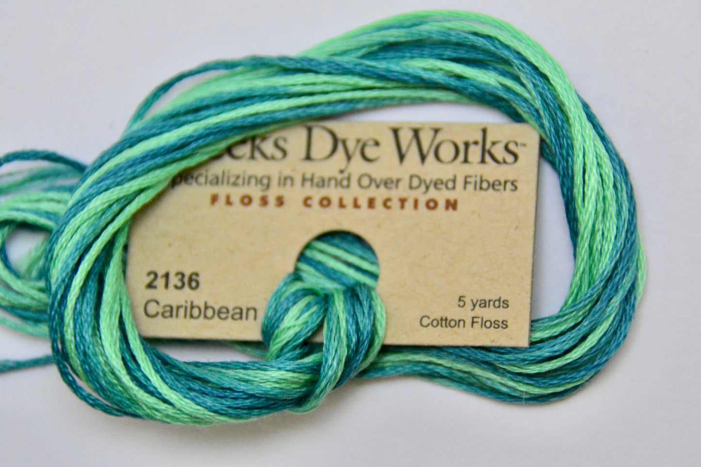 Caribbean 2136 Weeks Dye Works 6-Strand Hand-Dyed Embroidery Floss