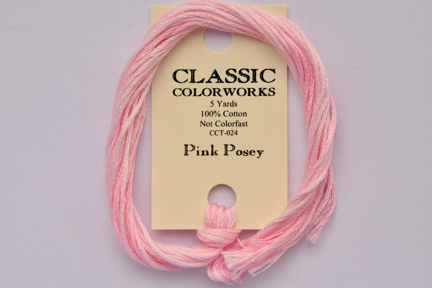 Pink Posey Classic Colorworks 6-Strand Hand-Dyed Embroidery Floss