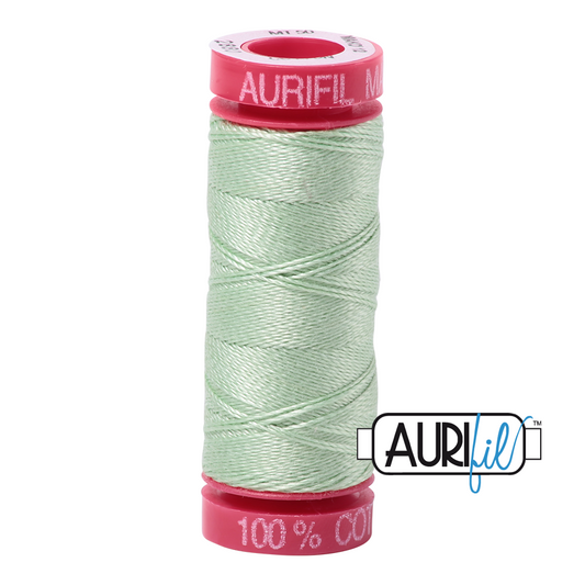 Aurifil 50wt Cotton Pale Green 2880 200m Spool