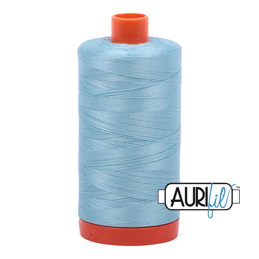 Aurifil Cotton Light Grey Turquoise Blue 2805