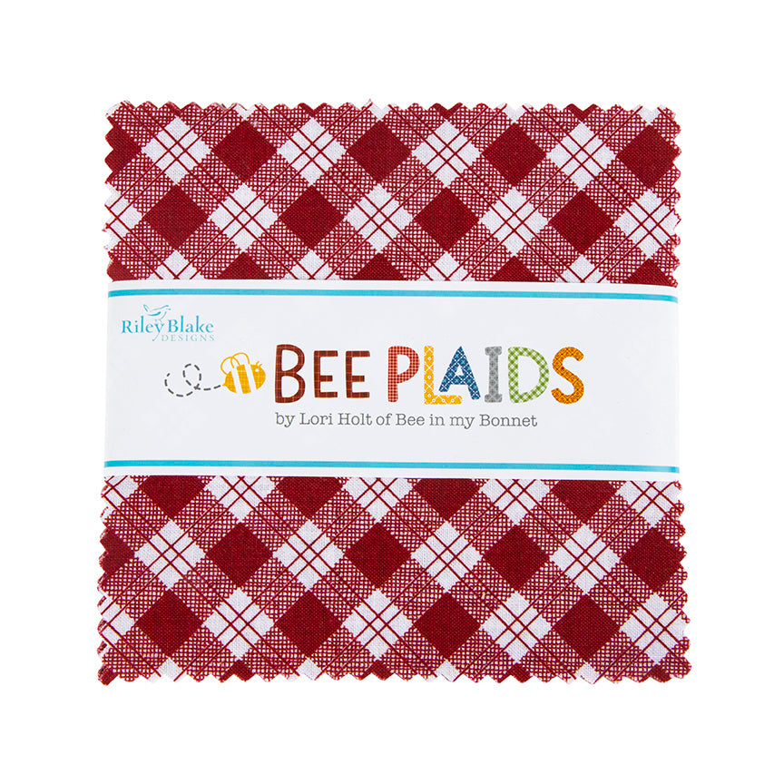 Bee Plaids - 5" Stacker by Lori Holt for Riley Blake