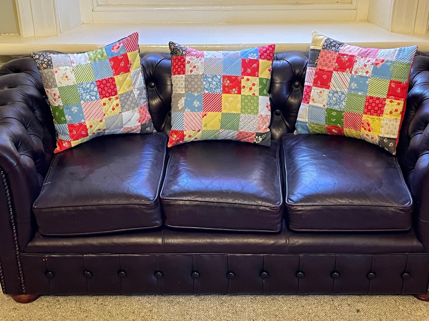 Beginner friendly quilting workshop- Checkerboard Cushion