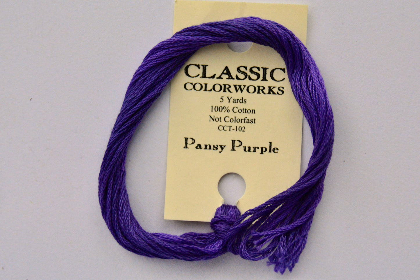 Pansy Purple Classic Colorworks 6-Strand Hand-Dyed Embroidery Floss