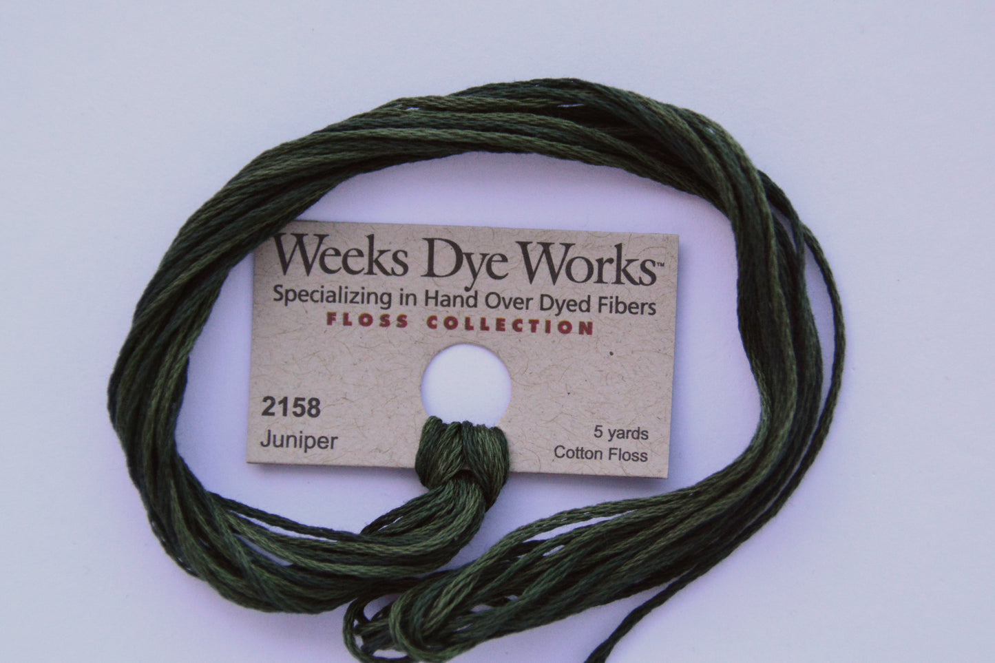 Juniper 2158 Weeks Dye Works 6-Strand Hand-Dyed Embroidery Floss