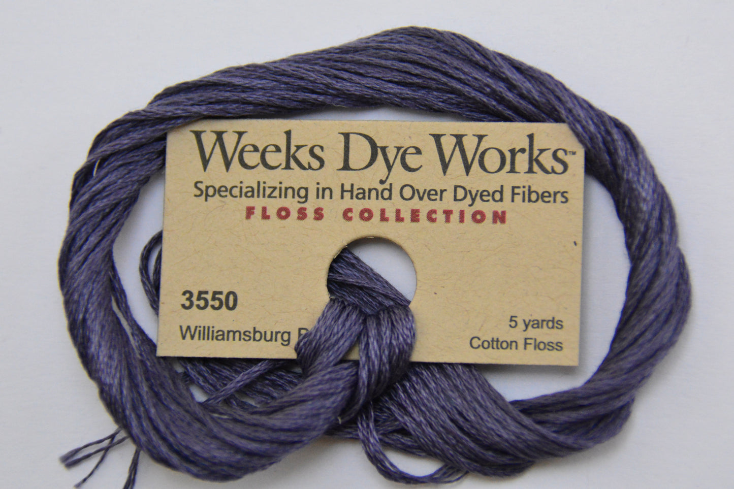 Williamsburg Blue 3550 Weeks Dye Works 6-Strand Hand-Dyed Embroidery Floss