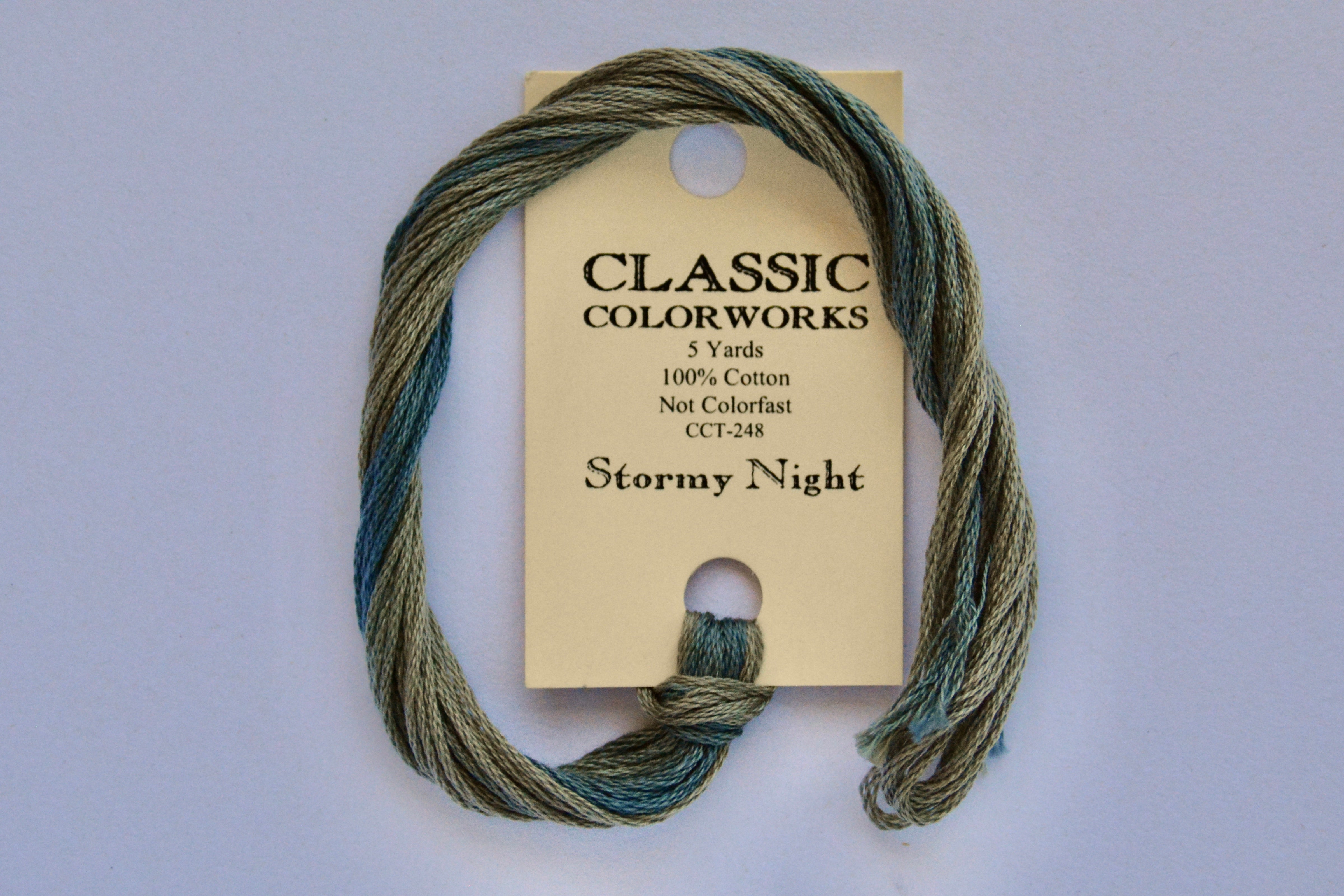 Classic Colorworks Stormy Night Classic Colorworks 6-Strand Hand-Dyed Embroidery Floss ...