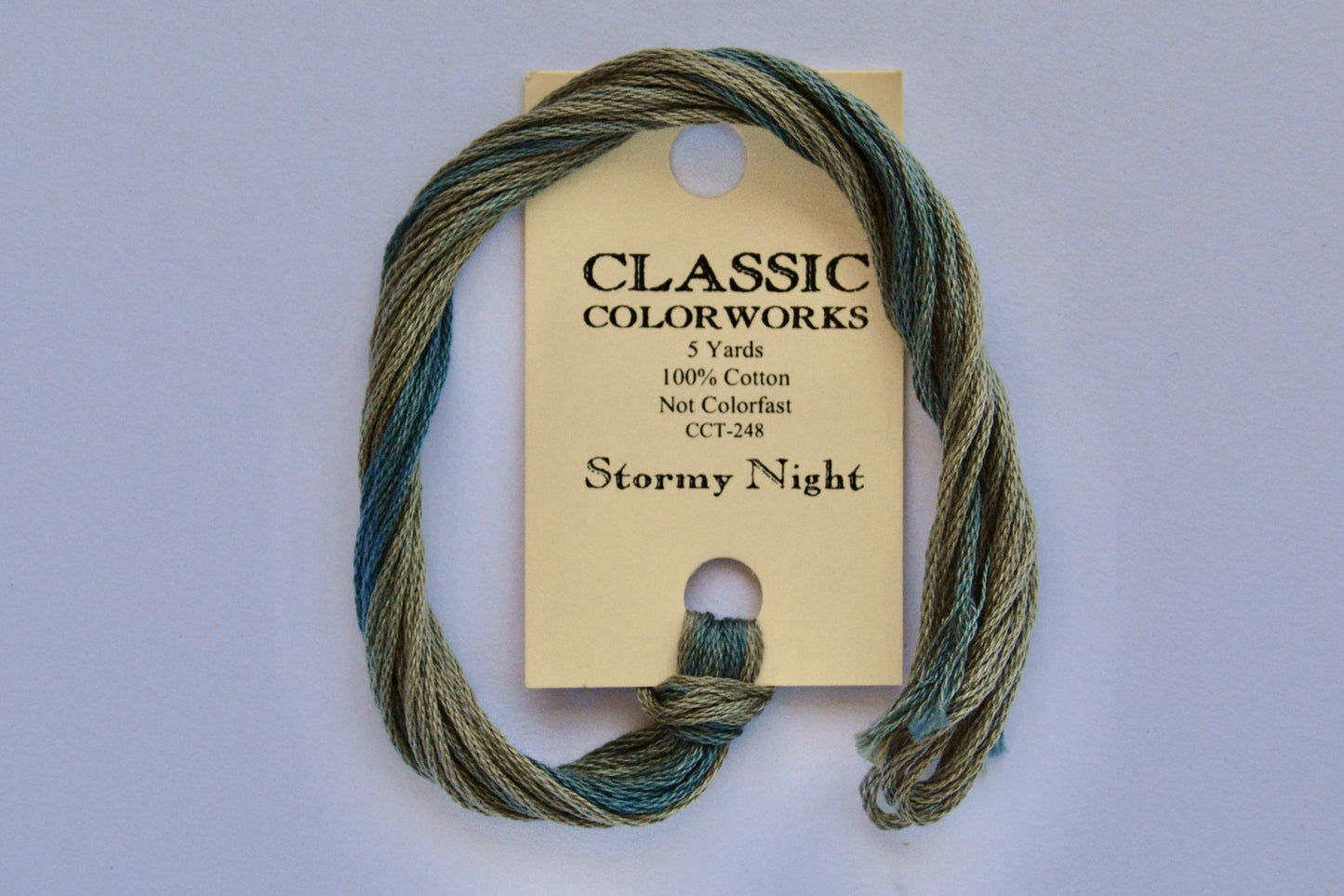 Stormy Night Classic Colorworks 6-Strand Hand-Dyed Embroidery Floss