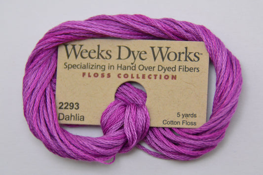 Dahlia 2293 Weeks Dye Works 6-Strand Hand-Dyed Embroidery Floss