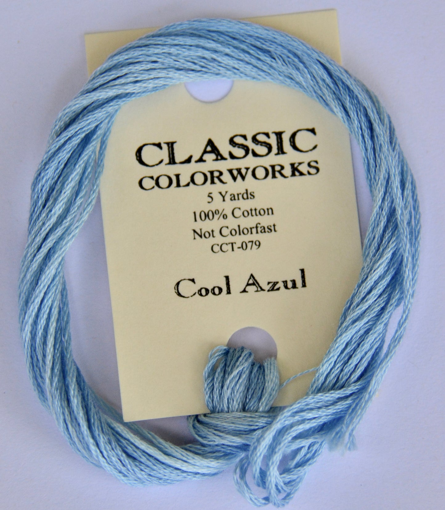 Cool Azul Classic Colorworks 6-Strand Hand-Dyed Embroidery Floss