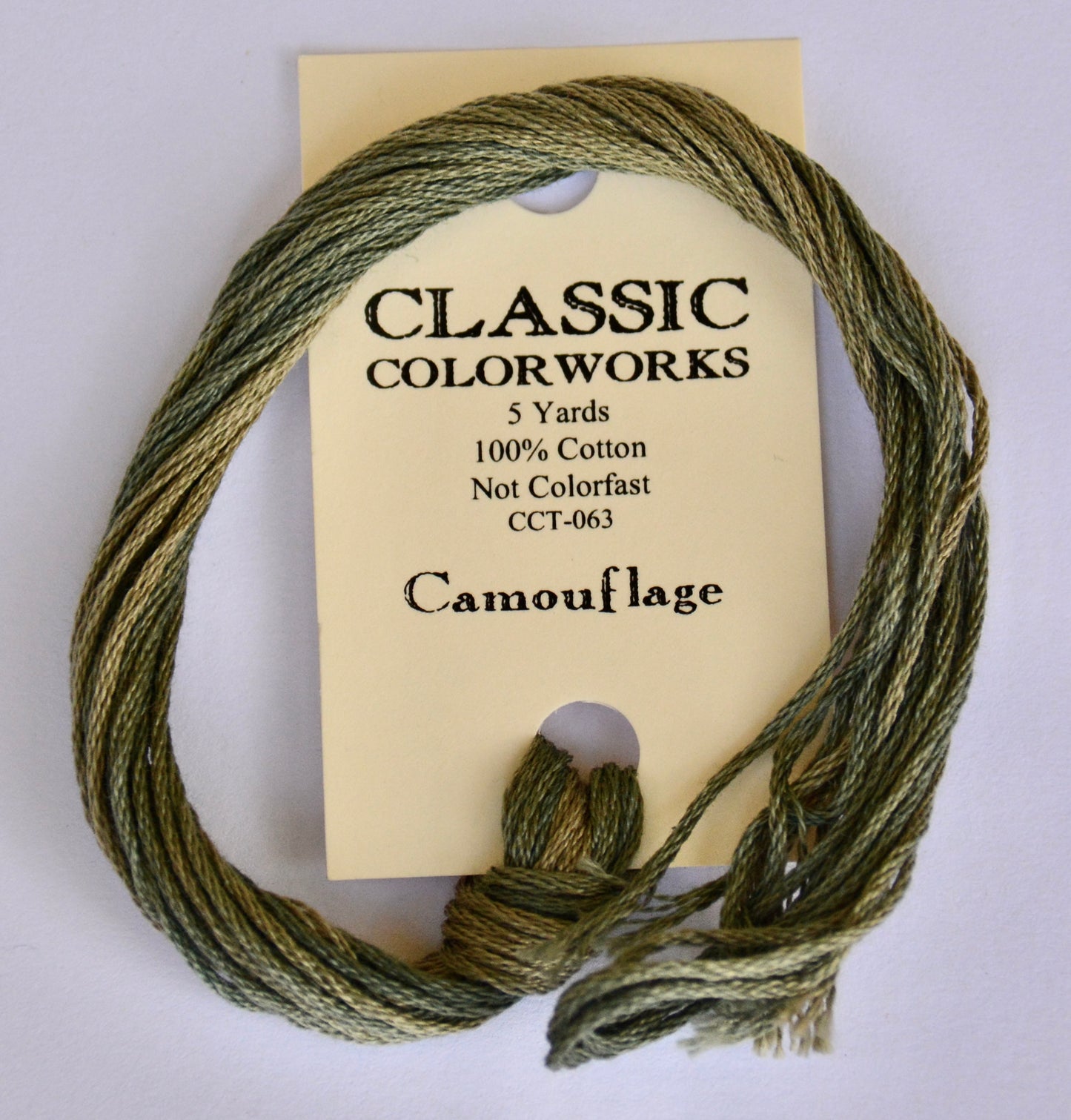 Camouflage Classic Colorworks 6-Strand Hand-Dyed Embroidery Floss