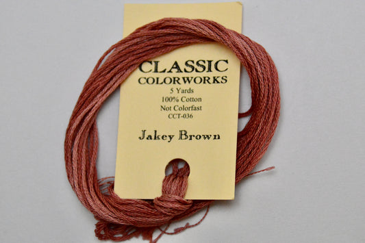 Jakey Brown Classic Colorworks 6 Strand Hand-Dyed Embroidery Floss