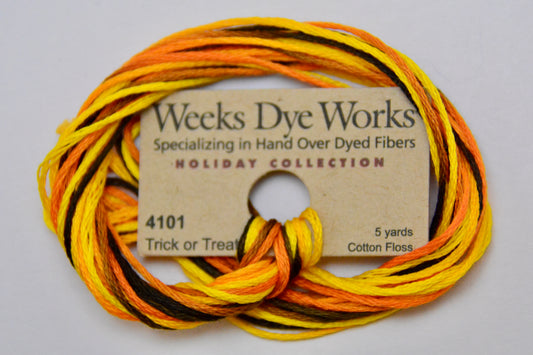 Trick or Treat 4101 Weeks Dye Works 6-Strand Hand-Dyed Embroidery Floss