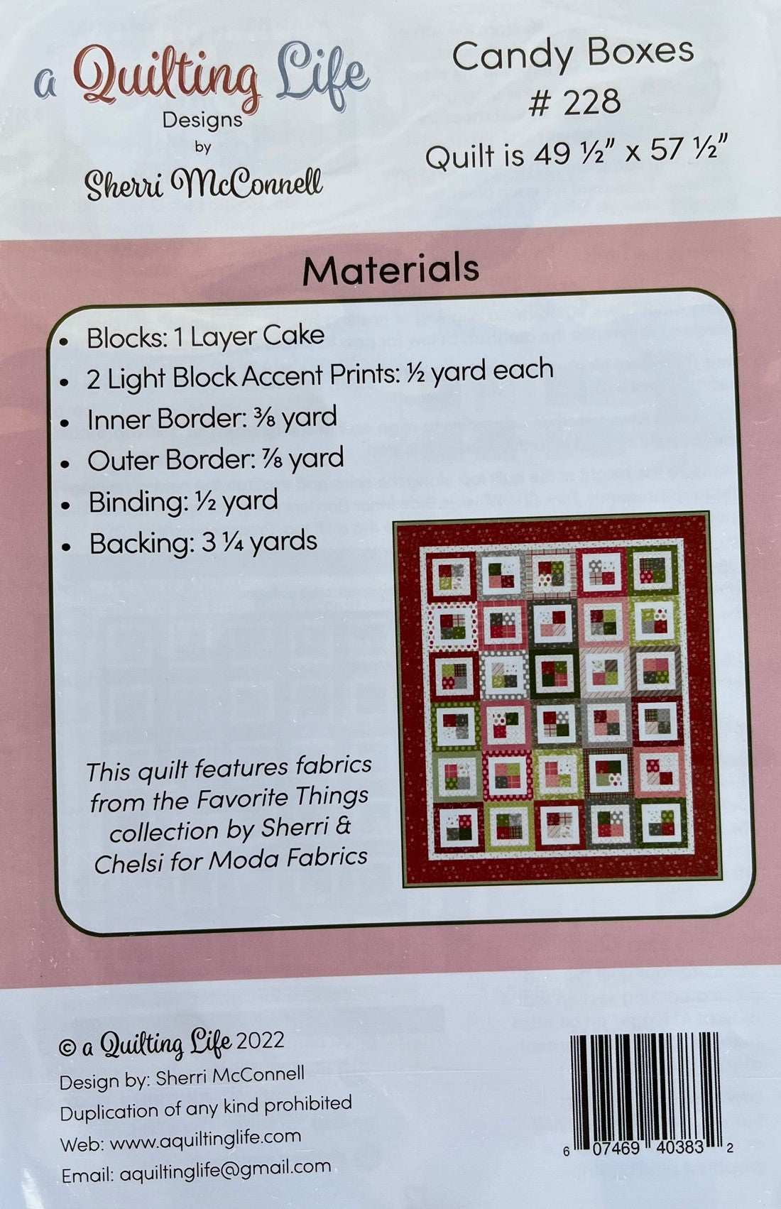 Candy Store Quilt Pattern Candy Boxes Quilt Pattern by A Quilting Life – The Rural Stitch Co