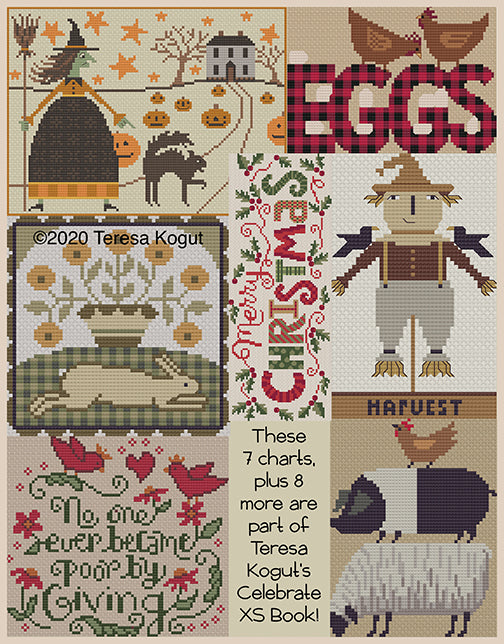 Celebrate 15 years of needlework cross stitch booklet by Teresa Kogut