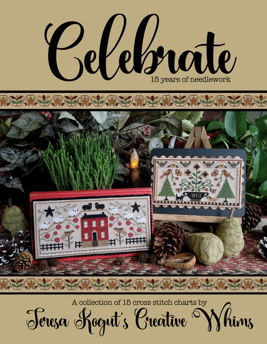 Celebrate 15 years of needlework cross stitch booklet by Teresa Kogut