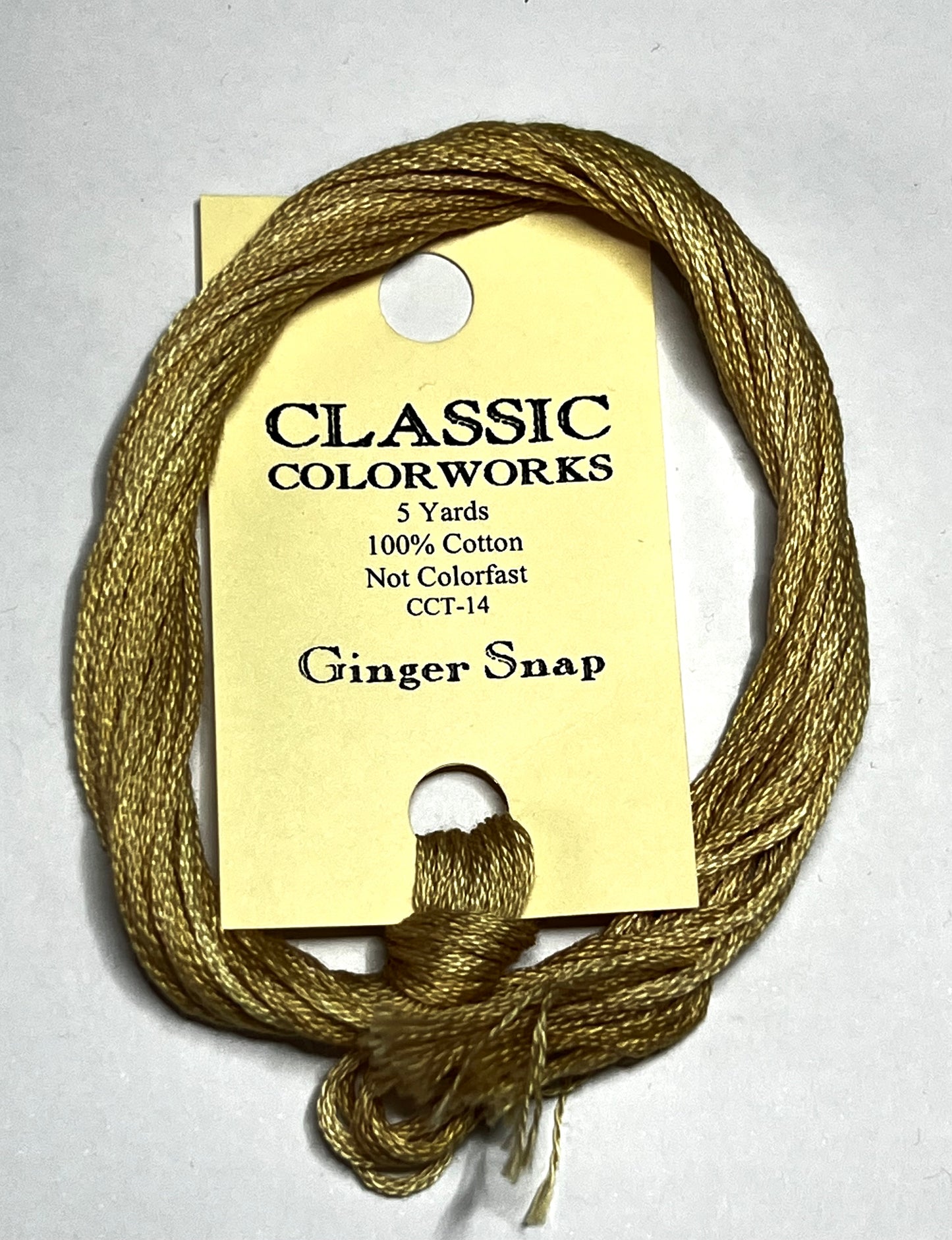 Ginger Snap Classic Colorworks 6 Strand Hand-Dyed Embroidery Floss