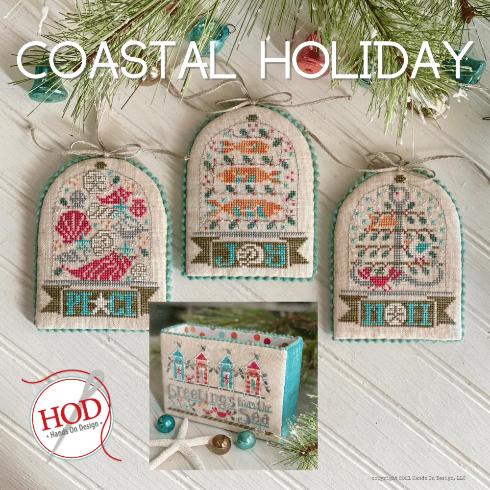 Hands on Design Coastal Holiday Cross Stitch Pattern