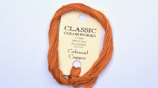 Colonial Copper Classic Colorworks 6 Strand Hand-Dyed Embroidery Floss