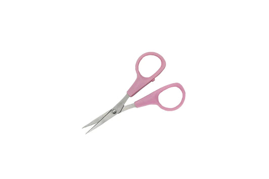 Curved Blade Embroidery Scissors - Pink handle