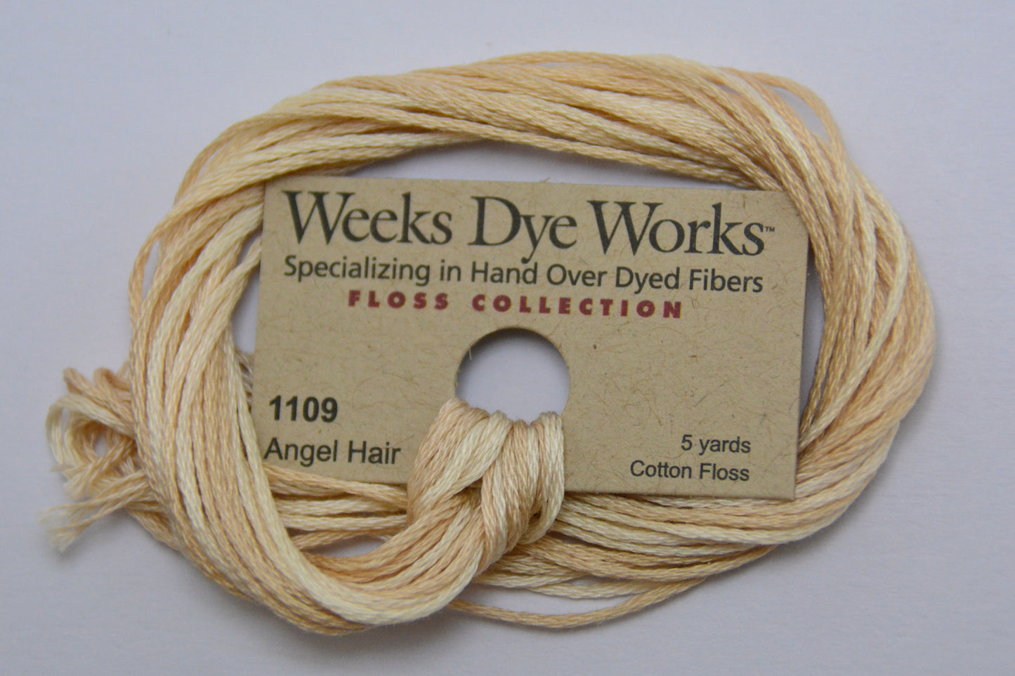 Angel Hair 1109 Weeks Dye Works 6-Strand Hand-Dyed Embroidery Floss