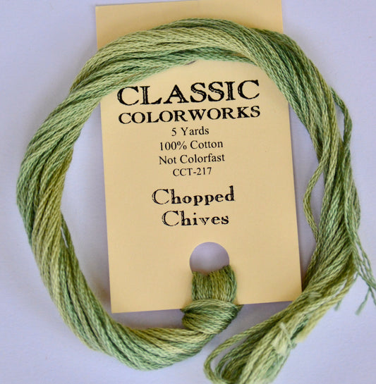 Chopped Chives Classic Colorworks 6-Strand Hand-Dyed Embroidery Floss