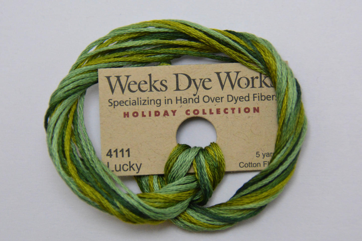 Lucky 4111 Weeks Dye Works 6-Strand Hand-Dyed Embroidery Floss