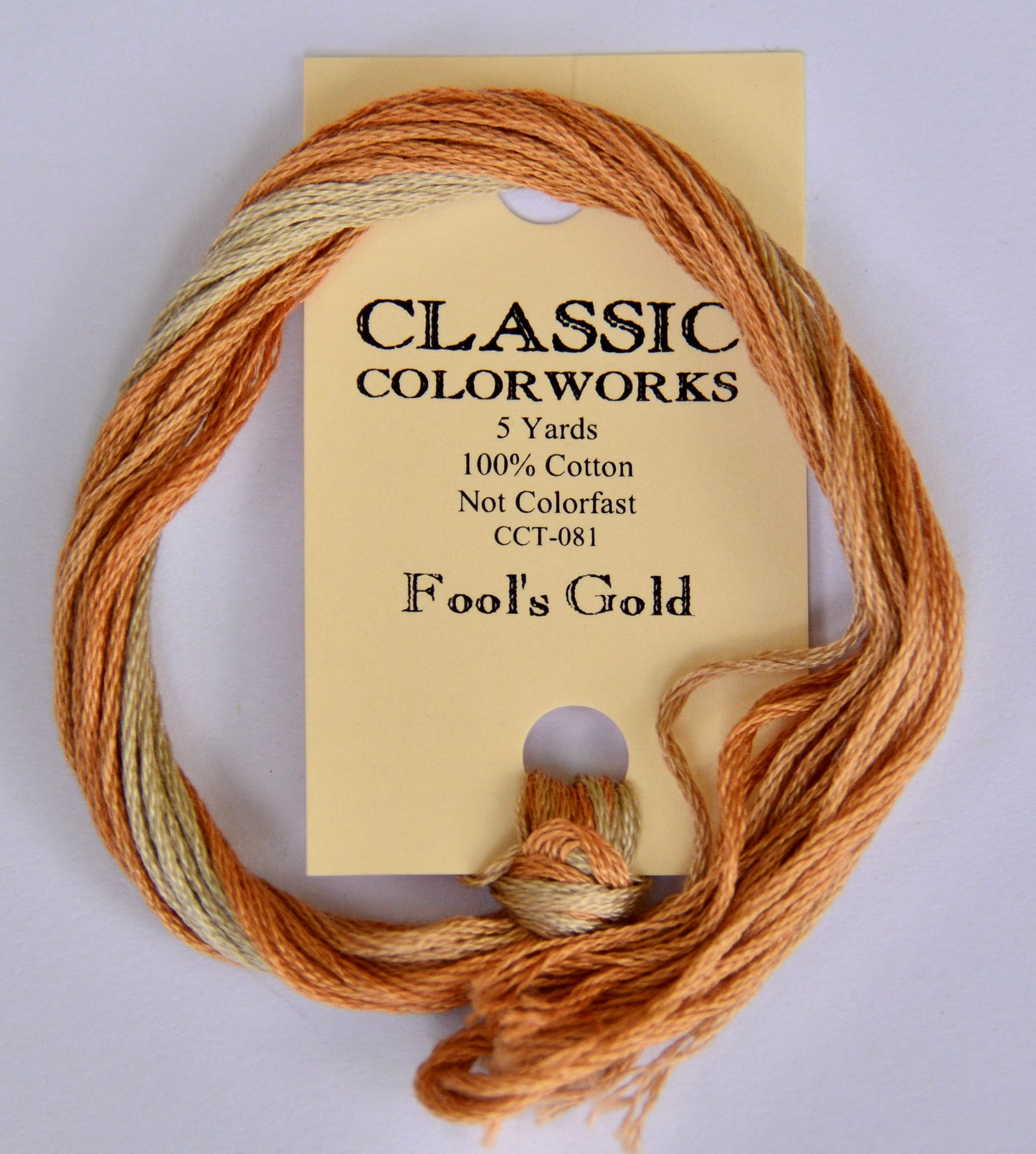 Fool’s Gold Classic Colorworks 6-Strand Hand-Dyed Embroidery Floss