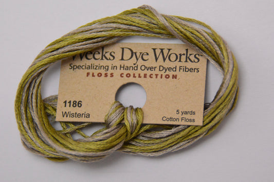 Wisteria 1186 Weeks Dye Works 6-Strand Hand-Dyed Embroidery Floss