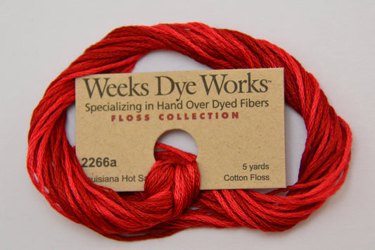 Louisiana Hot Sauce 2266a Weeks Dye Works 6-Strand Hand-Dyed Embroidery Floss