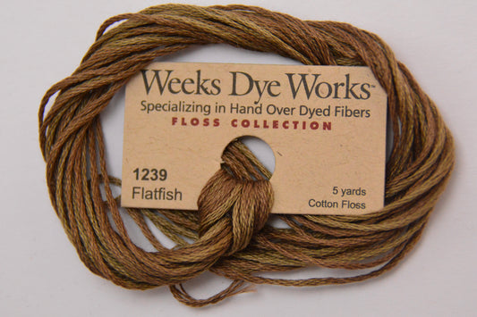 Flatfish 1239 Weeks Dye Works 6-Strand Hand-Dyed Embroidery Floss