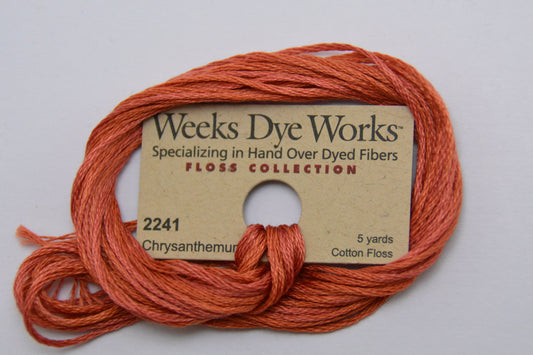 Chrysanthemum 2241 Weeks Dye Works 6-Strand Hand-Dyed Embroidery Floss