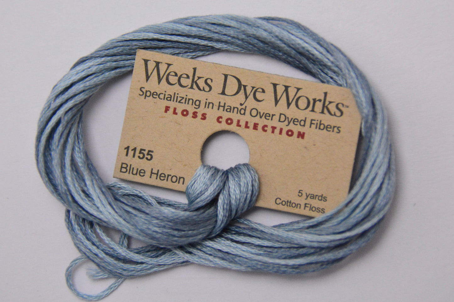 Blue Heron 1155 Weeks Dye Works 6-Strand Hand-Dyed Embroidery Floss