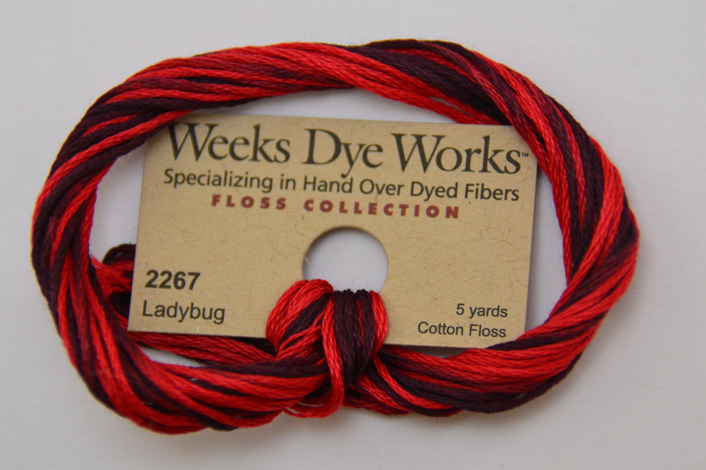 Ladybug 2267 Weeks Dye Works 6-Strand Hand-Dyed Embroidery Floss