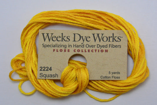 Squash 2224 Weeks Dye Works 6-Strand Hand-Dyed Embroidery Floss