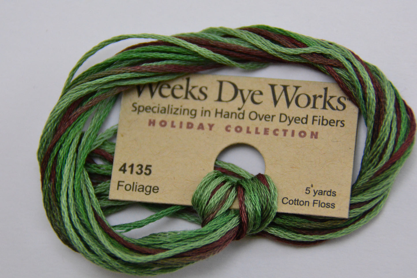 Foliage 4135 Weeks Dye Works 6-Strand Hand-Dyed Embroidery Floss