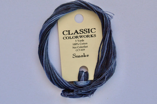 Smoke Classic Colorworks 6-Strand Hand-Dyed Embroidery Floss