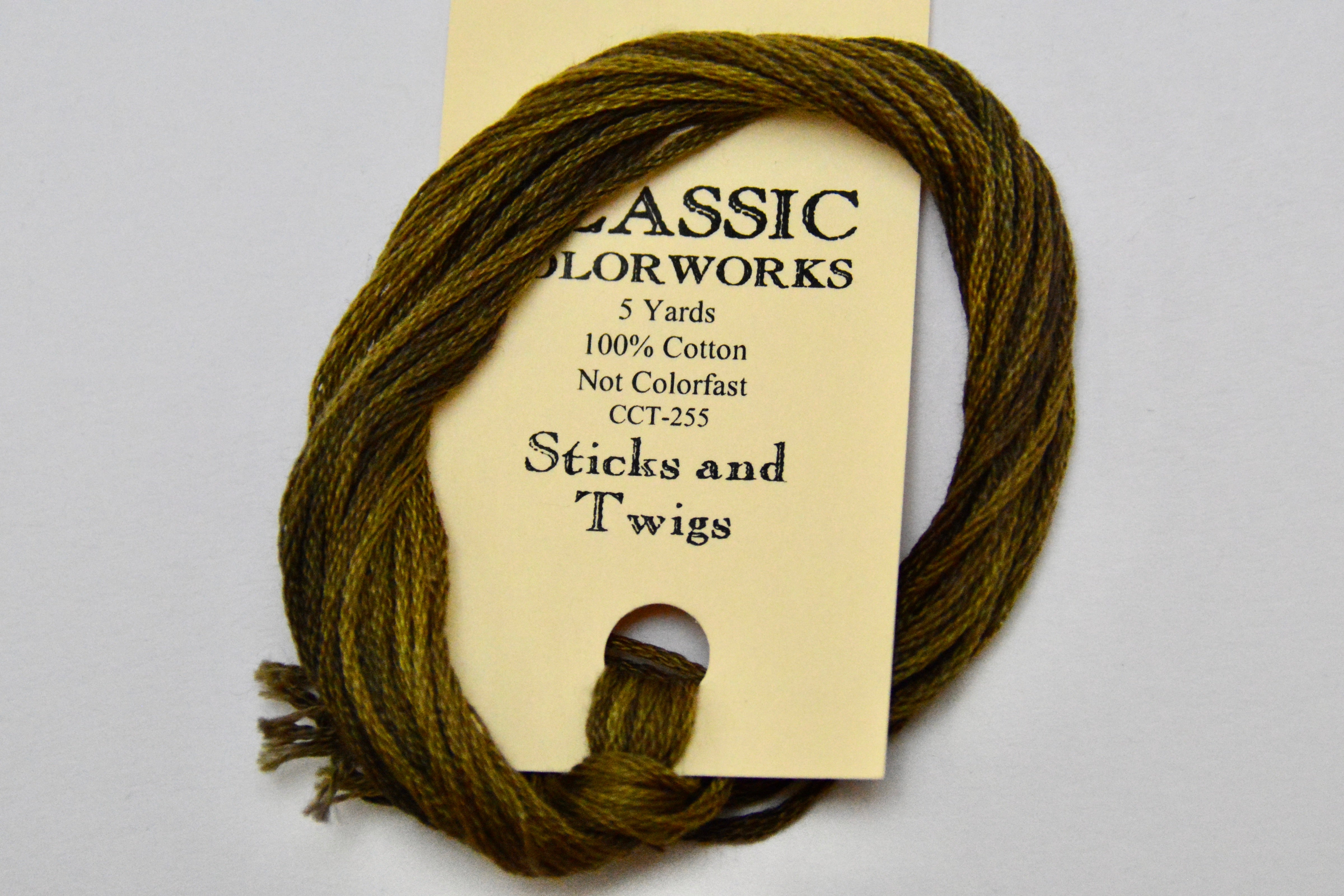 Classic Colorworks Sticks and Twigs Classic Colorworks 6 Strand Hand-Dyed Embroidery Flos ...