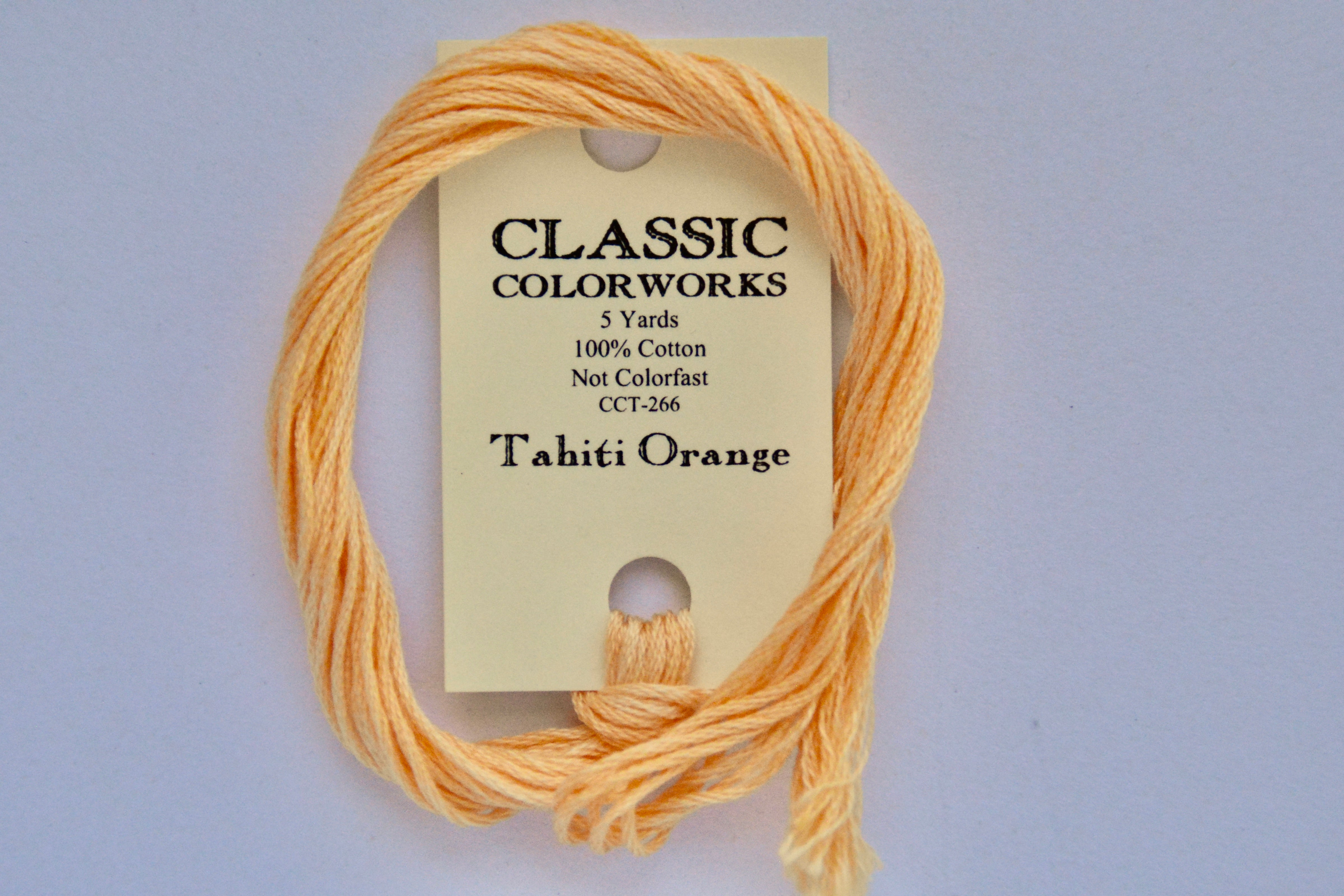 Classic Colorworks Tahiti Orange Classic Colorworks 6-Strand Hand-Dyed Embroidery Floss ...