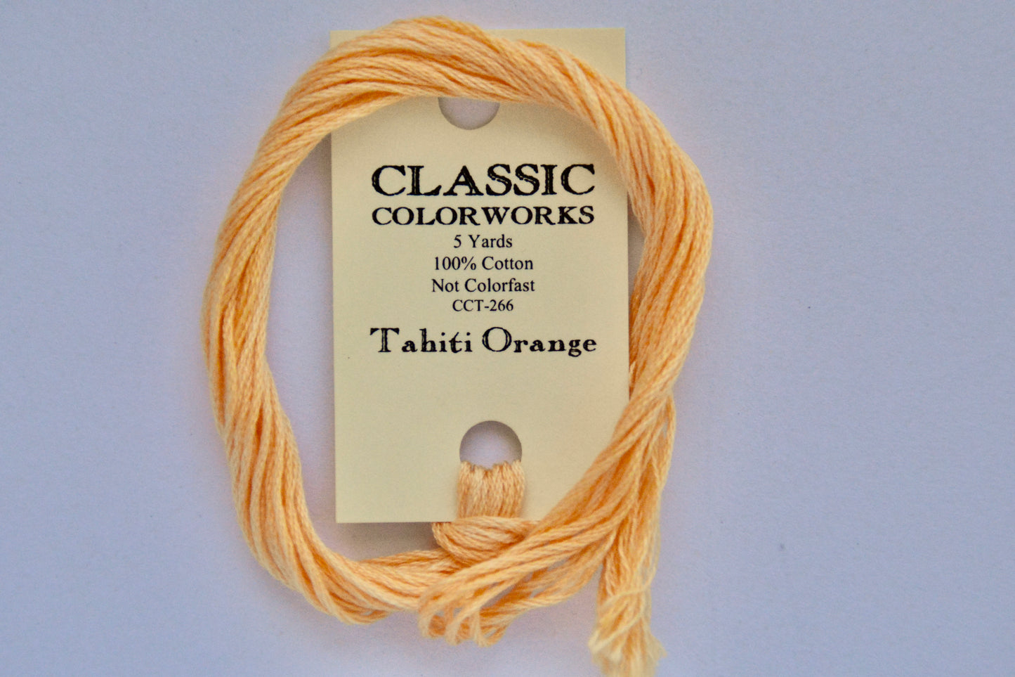 Tahiti Orange Classic Colorworks 6-Strand Hand-Dyed Embroidery Floss