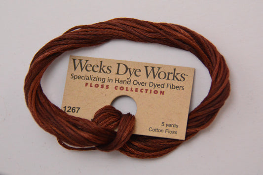 Kris' Bon Bon 1267 Weeks Dye Works 6-Strand Hand-Dyed Embroidery Floss