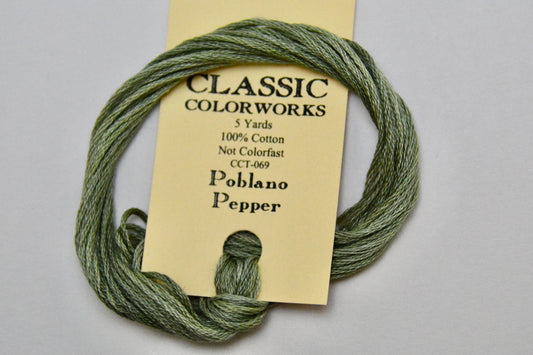 Poblano Pepper Classic Colorworks 6 Strand Hand-Dyed Embroidery Floss