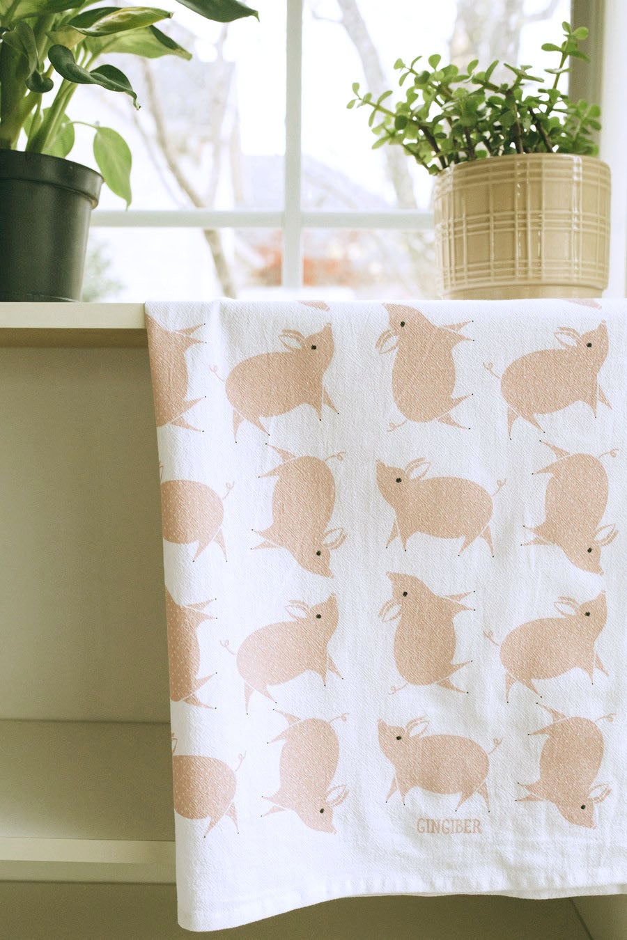 Gingiber Piggy Tea Towel