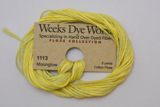 Moonglow 1113 Weeks Dye Works 6-Strand Hand-Dyed Embroidery Floss