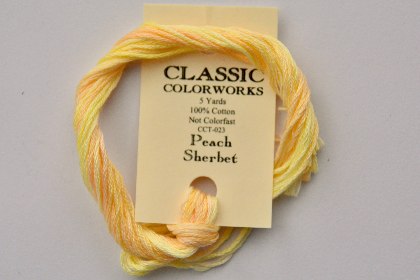 Peach Sherbet Classic Colorworks 6-Strand Hand-Dyed Embroidery Floss