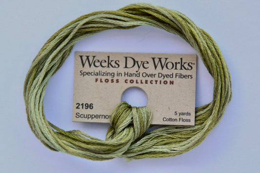 Scuppernong 2196 Weeks Dye Works 6-Strand Hand-Dyed Embroidery Floss