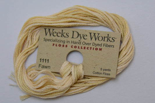 Fawn 1111 Weeks Dye Works 6-Strand Hand-Dyed Embroidery Floss