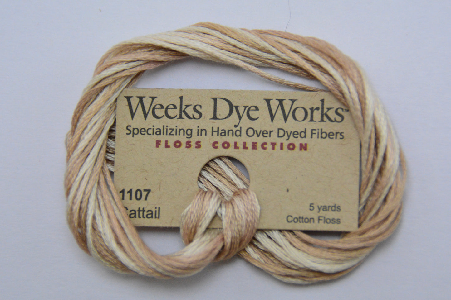 Cattail 1107 Weeks Dye Works 6-Strand Hand-Dyed Embroidery Floss