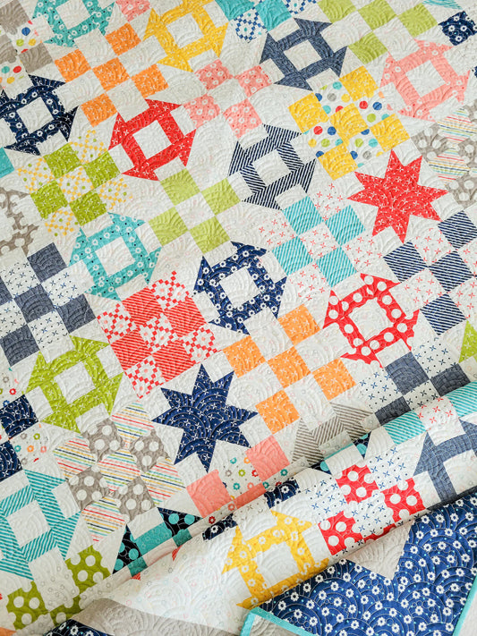 Happy Go Lucky Quilt Pattern by A Quilting Life